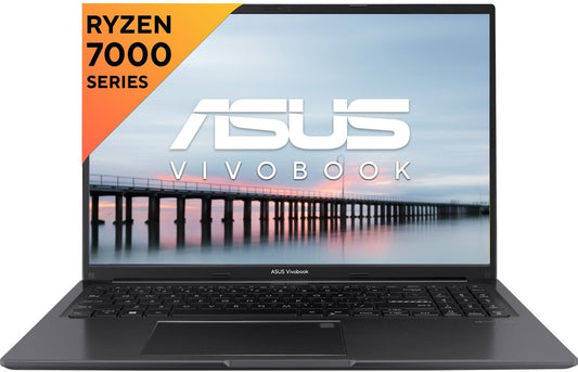 ASUS Vivobook 16 (2023) Ryzen 5 Hexa Core 7530U - (16 GB/512 GB SSD/Windows 11 Home) M1605YA-MB541WS लैपटॉप - 16 इंच, टफ ब्लैक, 1.88 किलोग्राम, एमएस ऑफिस के साथ