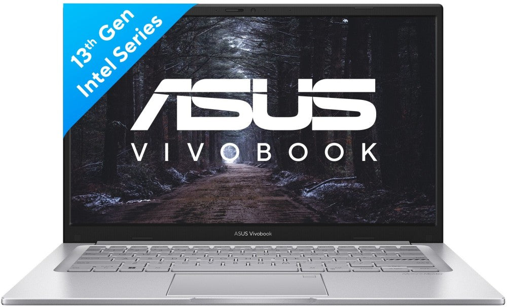 ASUS Vivobook 14 (2023) Core i5 13th Gen - (16 GB/512 GB SSD/Windows 11 Home) X1404VA-NK542WS पतला और हल्का लैपटॉप - 14 इंच, पारदर्शी सिल्वर, 1.40 किलोग्राम, MS ऑफिस के साथ