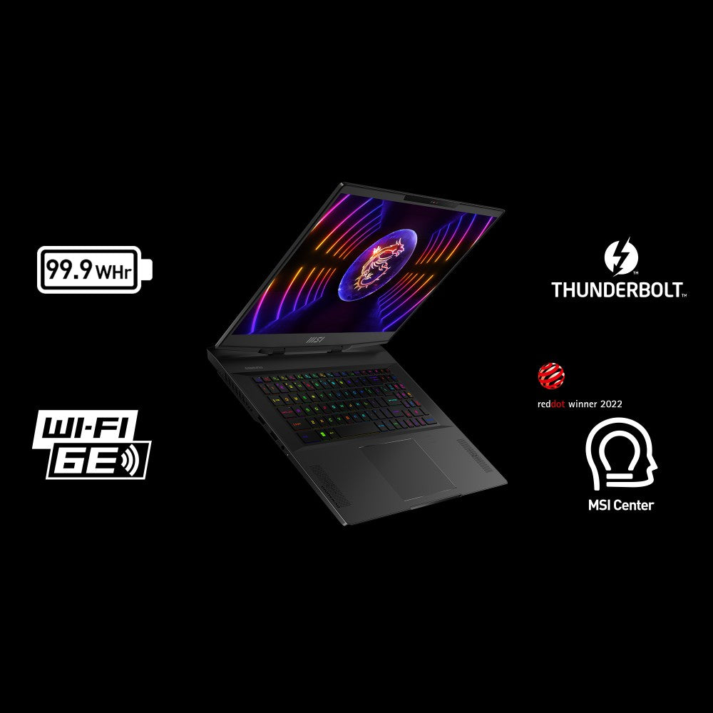 MSI Core i7 13वीं पीढ़ी - (16 GB/2 TB SSD/Windows 11 Home/8 GB ग्राफ़िक्स/NVIDIA GeForce RTX 4070) स्टेल्थ 17 स्टूडियो A13VG-029IN गेमिंग लैपटॉप - 17.3 इंच, काला, 2.8 किलोग्राम