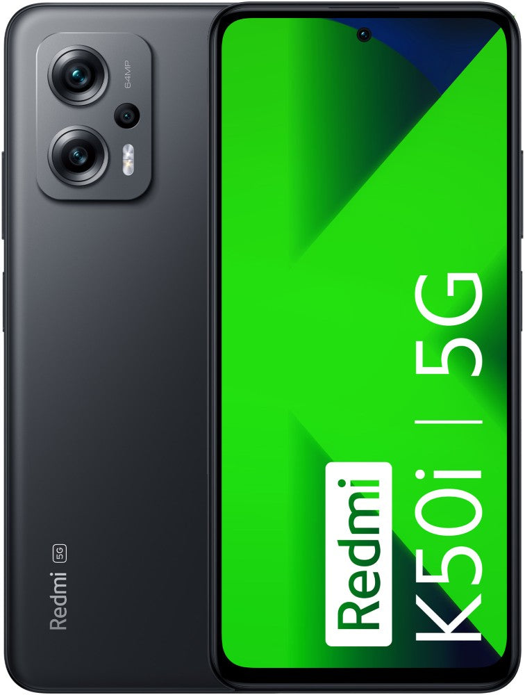 REDMI K50i 5G (Stealth Black, 128 GB) - 6 GB RAM