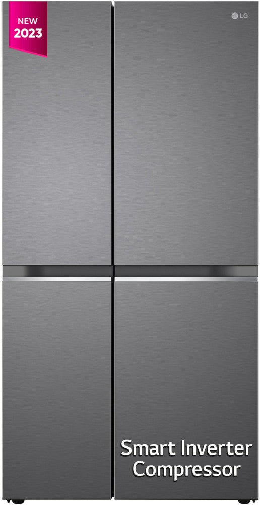 LG 655 L Frost Free Side by Side Refrigerator - Dazzle Steel, GL-B257HDSY