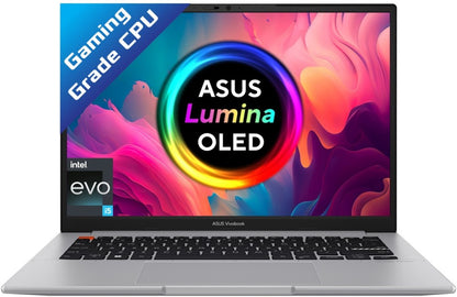 ASUS Vivobook S14 OLED Intel EVO H-Series Core i5 12th Gen - (16 GB/512 GB SSD/Windows 11 Home) S3402ZA-KM501WS पतला और हल्का लैपटॉप - 14 इंच, न्यूट्रल ग्रे, 1.50 किलोग्राम, MS ऑफिस के साथ