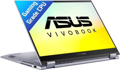 ASUS Vivobook S 14 Flip Ryzen 5 Hexa Core 5600H - (16 GB/512 GB SSD/Windows 11 Home) TN3402QA-LZ540WS 2 in 1 लैपटॉप - 14 इंच, कूल सिल्वर, 1.50 किलोग्राम, एमएस ऑफिस के साथ