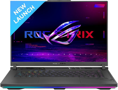 ASUS ROG Strix G16 (2023) 90WHr बैटरी के साथ Intel HX-Series Core i9 13वीं पीढ़ी - (16 GB/1 TB SSD/Windows 11 Home/8 GB ग्राफ़िक्स/NVIDIA GeForce RTX 4070/240 HZ) G614JI-N4151WS गेमिंग लैपटॉप - 16 इंच, वोल्ट ग्रीन, 2.50 किलोग्राम, एमएस ऑफिस के साथ