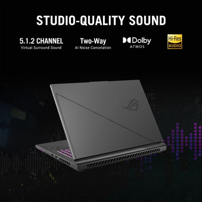 ASUS ROG Strix G18 (2023) 90WHr बैटरी के साथ Intel HX-Series Core i7 13वीं पीढ़ी - (16 GB/1 TB SSD/Windows 11 Home/8 GB ग्राफ़िक्स/NVIDIA GeForce RTX 4060/165 Hz) G814JV-N5063WS गेमिंग लैपटॉप - 18 इंच, एक्लिप्स ग्रे, 3.00 किलोग्राम, एमएस ऑफिस के साथ