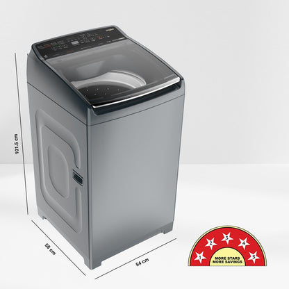 Whirlpool 7.5 kg Fully Automatic Top Load Washing Machine with In-built Heater Grey - SW PRO PLUS H 7.5 KG Mid Night Grey 10YMW