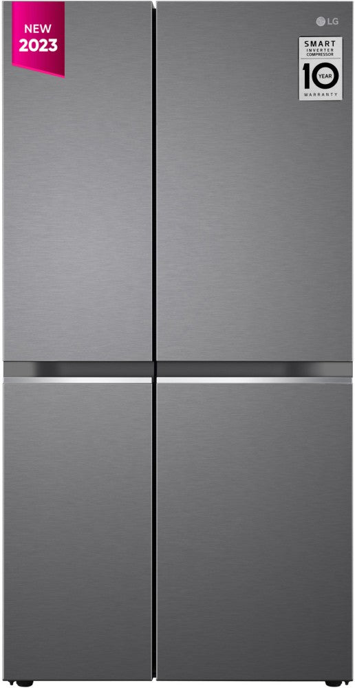 LG 655 L Frost Free Side by Side Refrigerator - Dazzle Steel, GL-B257HDSY