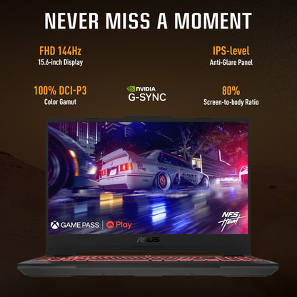 ASUS TUF गेमिंग A15 (2023) 90WHr बैटरी के साथ Ryzen 9 ऑक्टा कोर 7940HS - (16 GB/1 TB SSD/Windows 11 Home/6 GB ग्राफ़िक्स/NVIDIA GeForce RTX 4050/144 Hz) FA577XU-LP041WS गेमिंग लैपटॉप - 15.6 इंच, जैगर ग्रे, 2.20 किग्रा, एमएस ऑफिस के साथ