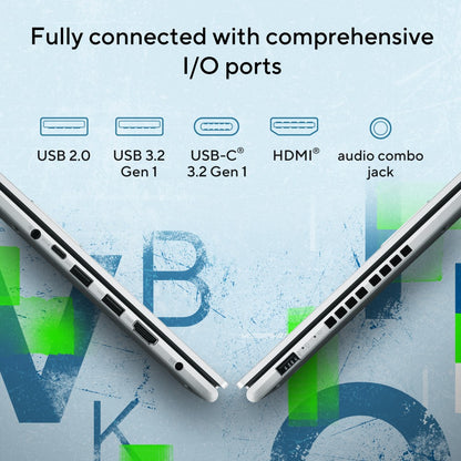 ASUS Vivobook 15 Core i5 12th Gen - (8 GB/512 GB SSD/Windows 11 Home) X1502ZA-EJ515WS पतला और हल्का लैपटॉप - 15.6 इंच, आइसलाइट सिल्वर, 1.7 किलोग्राम, एमएस ऑफिस के साथ