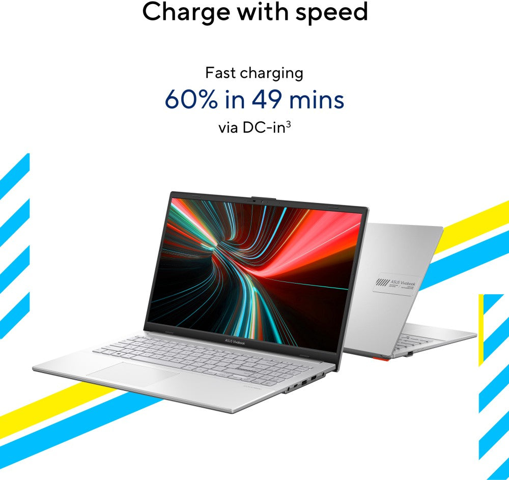 ASUS Vivobook Go 15 (2023) इंटेल 8 कोर/8 थ्रेड्स कोर i3 - (8 जीबी/512 जीबी एसएसडी/विंडोज 11 होम) E1504GA-NJ321WS पतला और हल्का लैपटॉप - 15.6 इंच, कूल सिल्वर, 1.63 किलोग्राम, एमएस ऑफिस के साथ