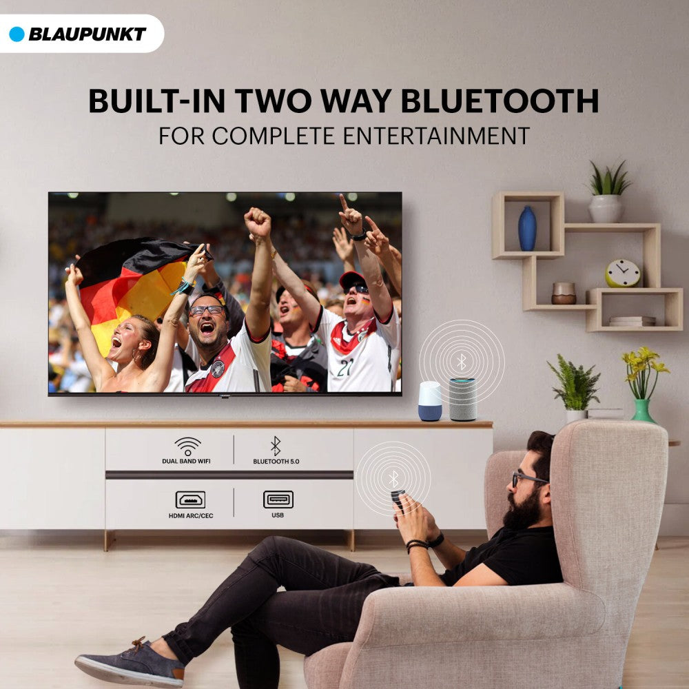 Blaupunkt Cybersound 139 cm (55 inch) Ultra HD (4K) LED Smart Android TV with Dolby MS12 & 60W Speakers - 55CSA7090