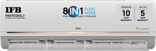 IFB FastCool Convertible 8-in-1 Cooling, 2023 Model 1.5 Ton 3 Star Split Inverter Smart Ready, 7 Stage Air Treatment AC  - White - CI1831G223G5, Copper Condenser