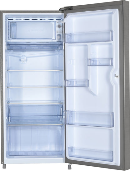 CANDY 190 L Direct Cool Single Door 5 Star Refrigerator - Brushline Silver, CSD2005SS