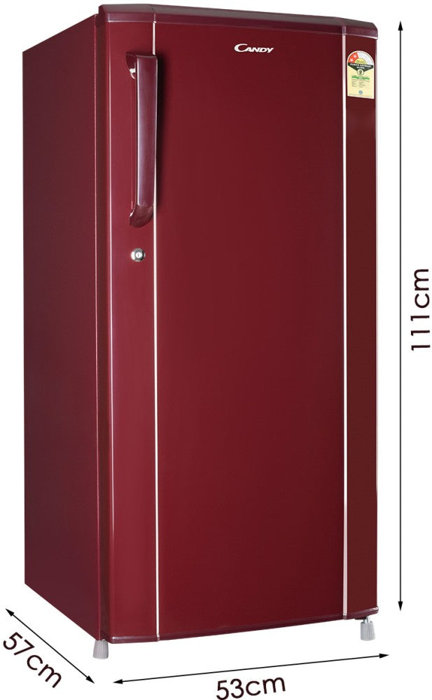 CANDY 175 L Direct Cool Single Door 2 Star Refrigerator - Burgundy Red, CSD1862RM