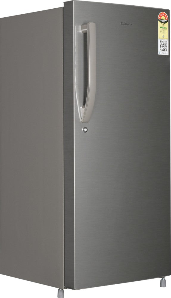 CANDY 190 L Direct Cool Single Door 5 Star Refrigerator - Brushline Silver, CSD2005SS