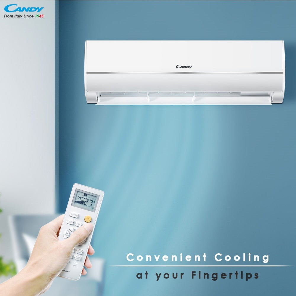 CANDY 1 Ton 5 Star Split Inverter AC  - White - SAC 125C ITS/CS 125C ITS/CU 125C ITS, Copper Condenser