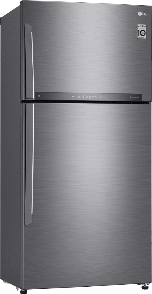 LG 592 L Frost Free Double Door 1 Star Refrigerator - Platinum Silver 3, GR-H812HLHM