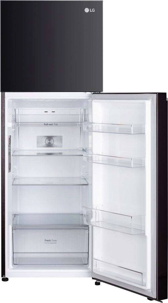 LG 343 L Frost Free Double Door 2 Star Refrigerator  with Door Cooling+, Inverter Compressor, Express Freeze & Multi Air Flow - Ebony Sheen, GL-D382SESY