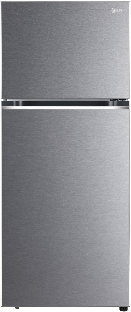 LG 398 L Frost Free Double Door 2 Star Refrigerator  with Smart Inverter Compressor, Express Freeze & Multi Air Flow - DAZZLE STEEL, GL-N422SDSY