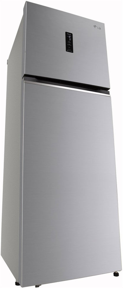 LG 322 L Frost Free Double Door 3 Star Convertible Refrigerator  with Inverter Compressor, Wi-Fi, Door Cooling+, Express Freeze & Multi Air Flow - Shiny Steel, GL-T342TPZX