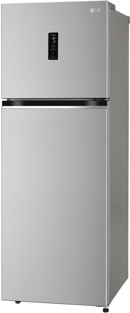 LG 322 L Frost Free Double Door 3 Star Convertible Refrigerator  with Inverter Compressor, Wi-Fi, Door Cooling+, Express Freeze & Multi Air Flow - Shiny Steel, GL-T342TPZX