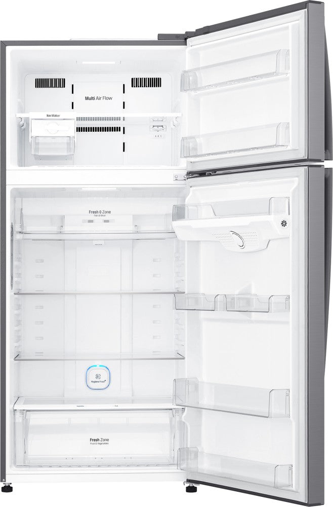 LG 475 L Frost Free Double Door 1 Star Refrigerator - Platinum Silver 3, GN-H602HLHM