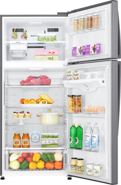 LG 506 L Frost Free Double Door 1 Star Refrigerator - Platinum Silver 3, GN-H702HLHM