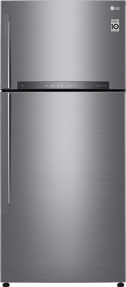 LG 506 L Frost Free Double Door 1 Star Refrigerator - Platinum Silver 3, GN-H702HLHM