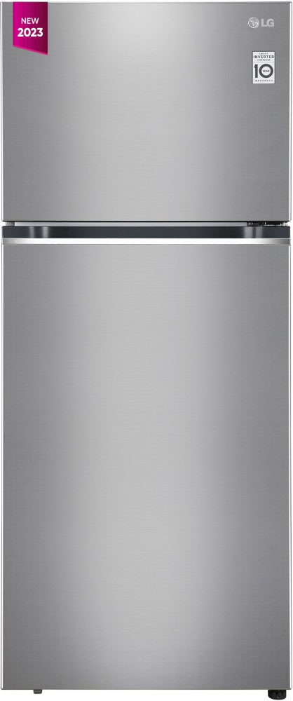 LG 398 L Frost Free Double Door 2 Star Convertible Refrigerator - Shiny Steel, GL-S422SPZY