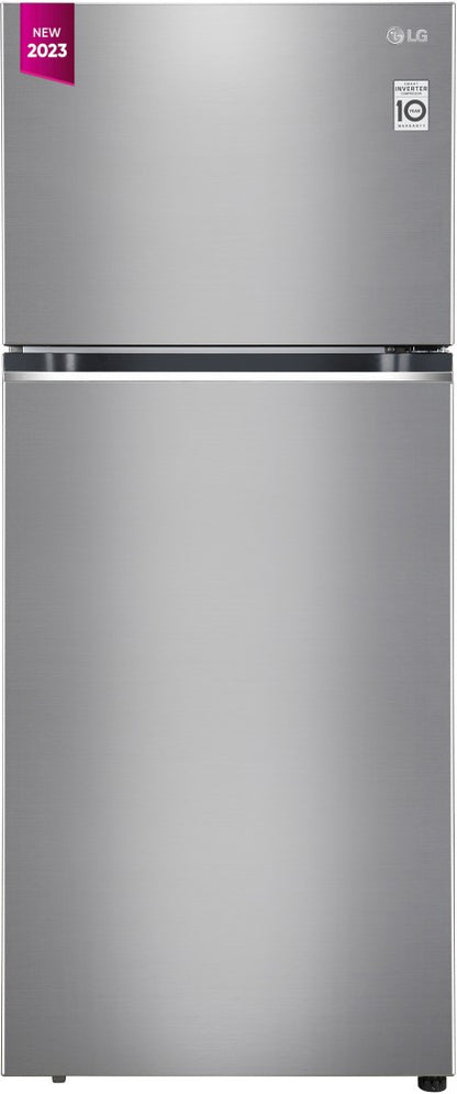 LG 398 L Frost Free Double Door 2 Star Convertible Refrigerator - Shiny Steel, GL-S422SPZY