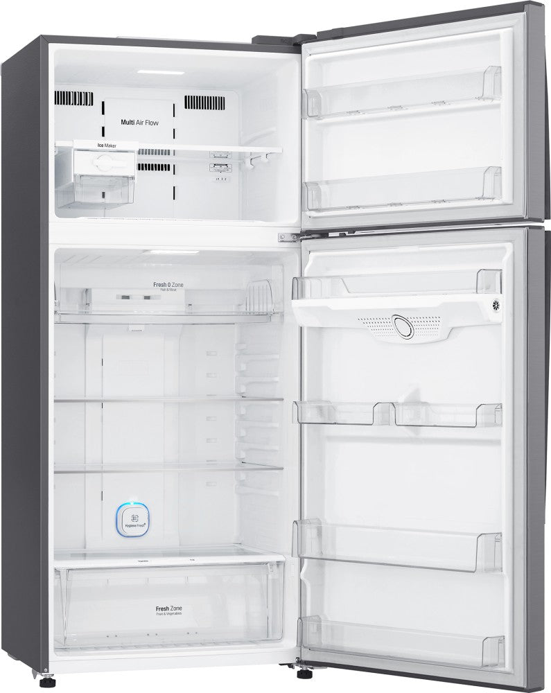 LG 475 L Frost Free Double Door 1 Star Refrigerator - Platinum Silver 3, GN-H602HLHM