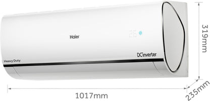 Haier UVC Sterilization 2023 Model 1.6 Ton 5 Star Split Inverter Frost Self-clean technology, Supersonic Cooling, Intelli Convertible 7-in-1 AC with Wi-fi Connect  - White - HS19U-PYFC5BE-INV/HU19-5BE-INV, Copper Condenser