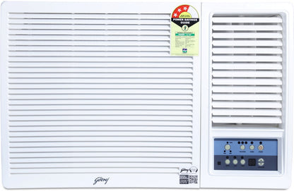 Godrej Turbo Mode 2023 Model 1.5 Ton 3 Star Window Inverter Anti-Dust Filter with Anti-Freeze Thermostat AC  - White - WIC 18UTC3-WWA, Copper Condenser