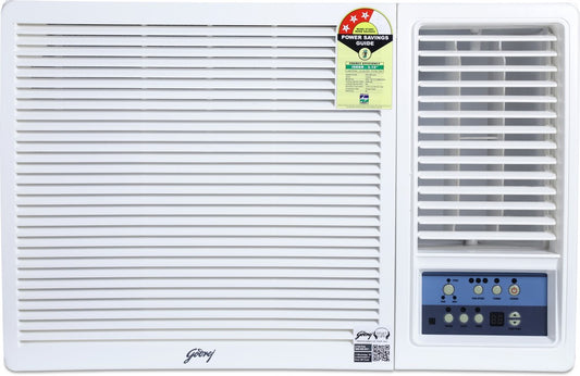 Godrej Turbo Mode 2023 Model 1.5 Ton 3 Star Window with Anti Corrosive Blue Fin AC  - White - WFC 18UTC3-WWA, Copper Condenser