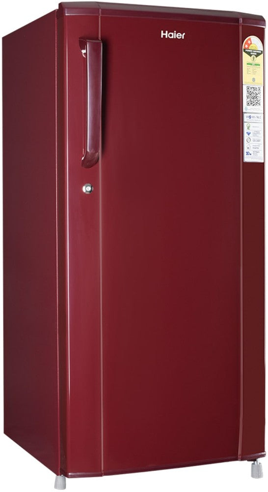 Haier 185 L Direct Cool Single Door 2 Star Refrigerator - Red Steel, HED-192RS-P