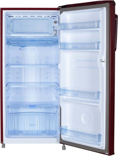 Haier 185 L Direct Cool Single Door 2 Star Refrigerator - Red Steel, HED-192RS-P