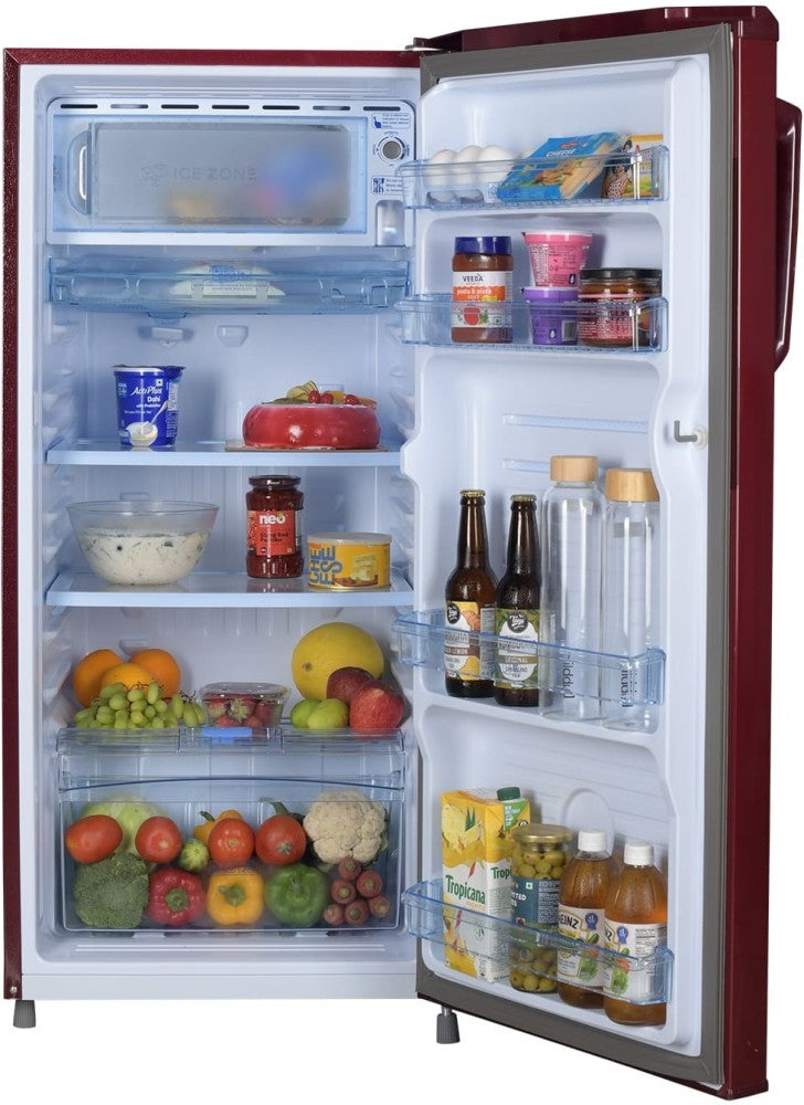 Haier 185 L Direct Cool Single Door 2 Star Refrigerator - Red Steel, HED-192RS-P