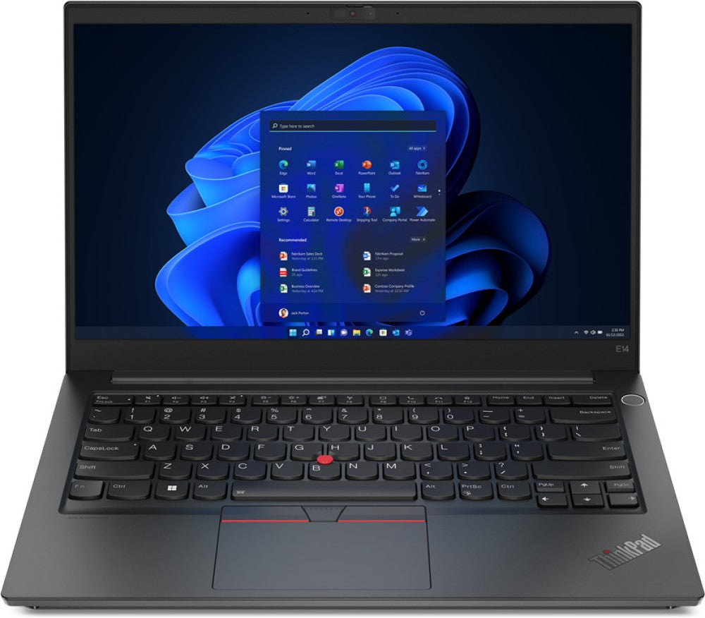 Lenovo ThinkPad E14 Core i3 12th Gen - (8GB/512GB SSD/Windows 11 Home) TP E14 Gen 4 पतला और हल्का लैपटॉप - 14 इंच, काला, 1.59 Kg, MS Office के साथ