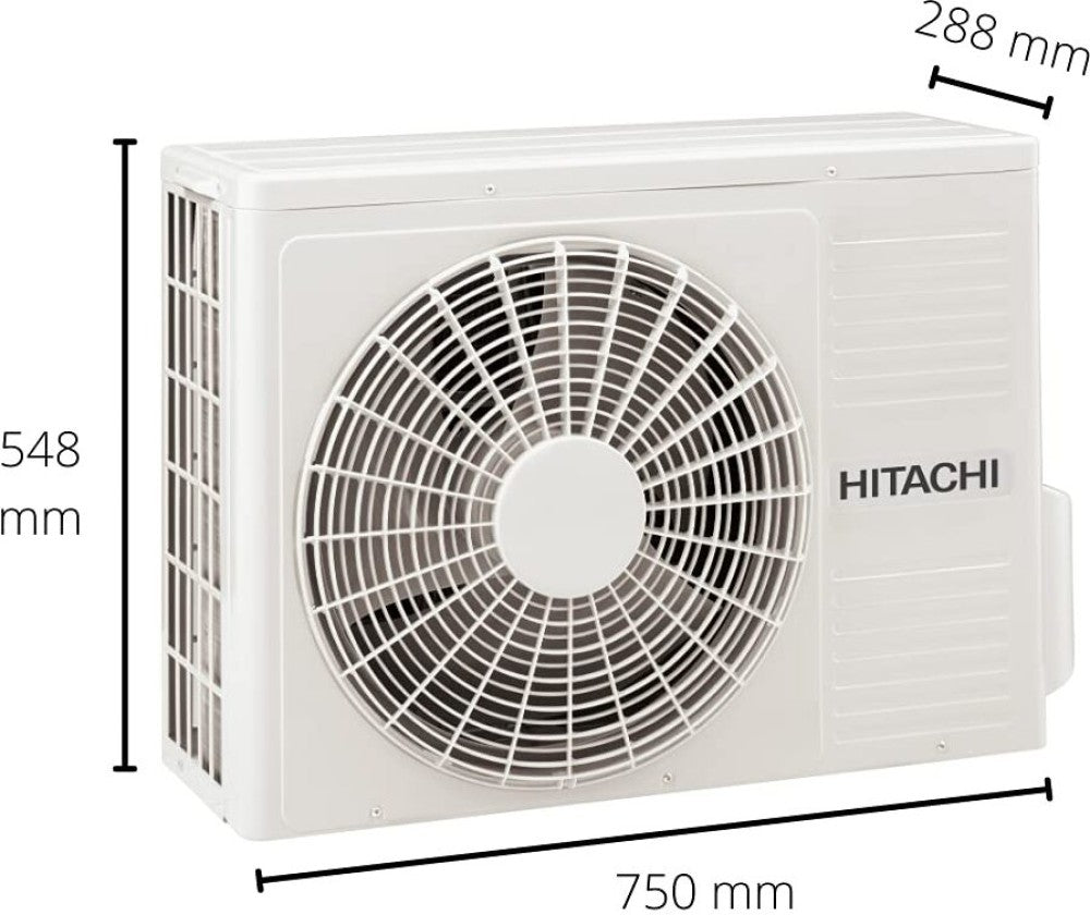 Hitachi 1.5 Ton 5 Star Split Inverter AC  - White - RSOS518HEEA, Copper Condenser