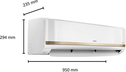 Hitachi 1.5 Ton 3 Star Split Inverter AC  - White - RAS.V318PCAISH, Copper Condenser