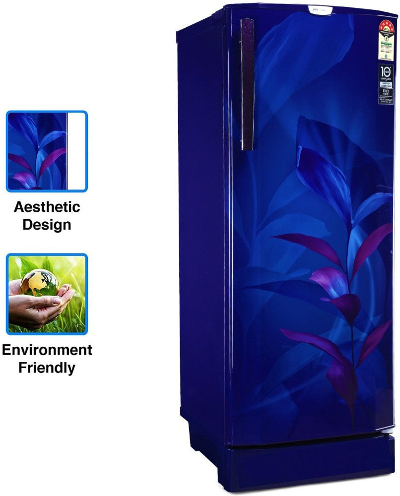 Godrej 234 L Direct Cool Single Door 5 Star Refrigerator - Marine Blue, RD EDGEPRO 255E TAI MN BL