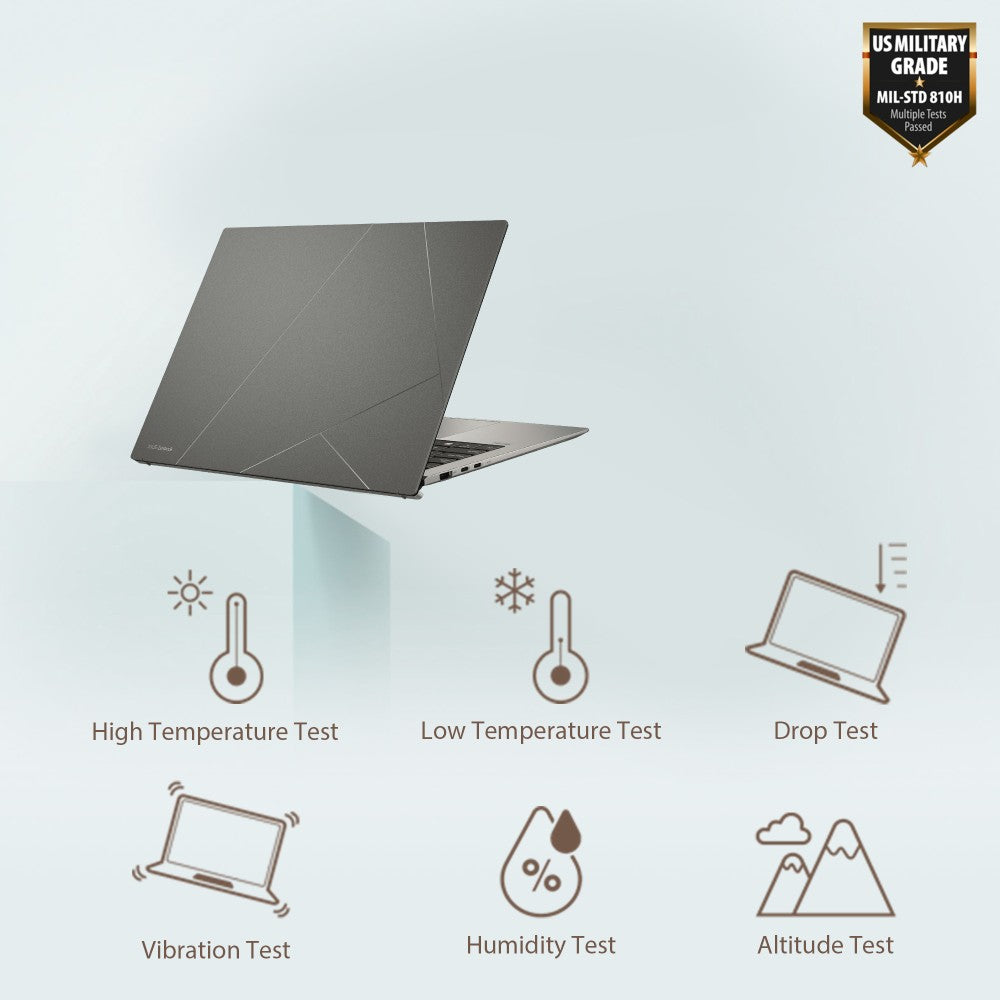 Asus Zenbook S 13 OLED (2023) 1 cm पतला और 1 kg हल्का, Intel EVO Core i5 13th Gen - (16 GB/512 GB SSD/Windows 11 Home) UX5304VA-NQ542WS पतला और हल्का लैपटॉप - 13.3 इंच, बेसाल्ट ग्रे, 1.00 किलो, एमएस ऑफिस के साथ