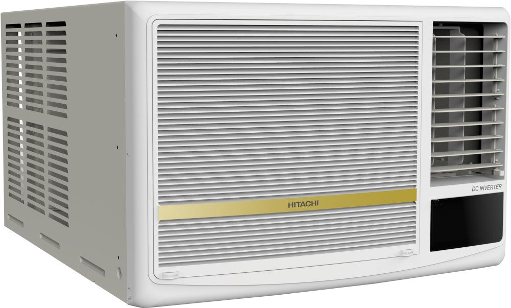 Hitachi 1.5 Ton 5 Star Window Inverter AC  - White - RAW518HGEOZ1, Copper Condenser