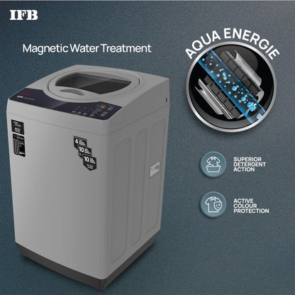 IFB 7 kg Fully Automatic Top Load Washing Machine with In-built Heater Black, Grey - TL - REGS 7 Kg Aqua