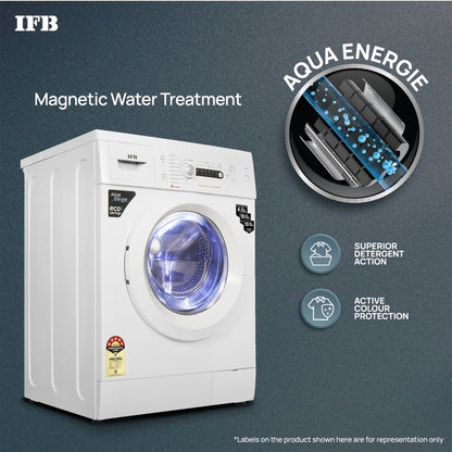 IFB 7 kg 5 Star 2X Power Steam,Hard Water Wash Fully Automatic Front Load Washing Machine with In-built Heater White - Diva Aqua VSS 7010