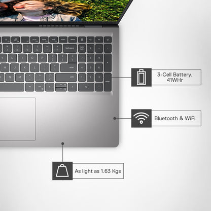 डेल इंस्पिरॉन कोर i5 12वीं पीढ़ी - (8 जीबी/512 जीबी एसएसडी/विंडोज 11 होम) नया इंस्पिरॉन 15 मेटल लैपटॉप पतला और हल्का लैपटॉप - 15.6 इंच, प्लैटिनम सिल्वर एल्युमीनियम, 1.63 किलोग्राम, एमएस ऑफिस के साथ