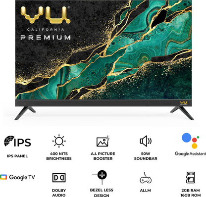 Vu 108 cm (43 inch) Ultra HD (4K) LED Smart Google TV - 43CA