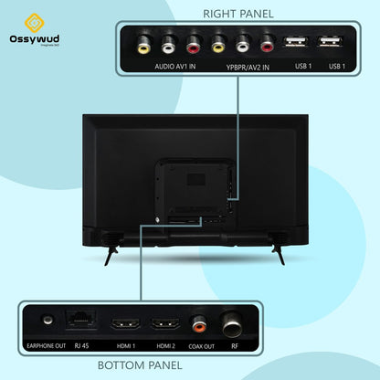 Ossywud 80 cm (32 inch) HD Ready LED Smart Android Based TV - OSOM32TVSMBZBTVR