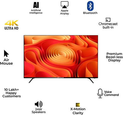 Power Guard 138 cm (55 inch) Ultra HD (4K) LED Smart Android Based TV - PG55F4K