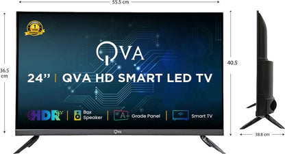 QVA 60 cm (24 inch) HD Ready LED Smart Android TV - Q-24SMA